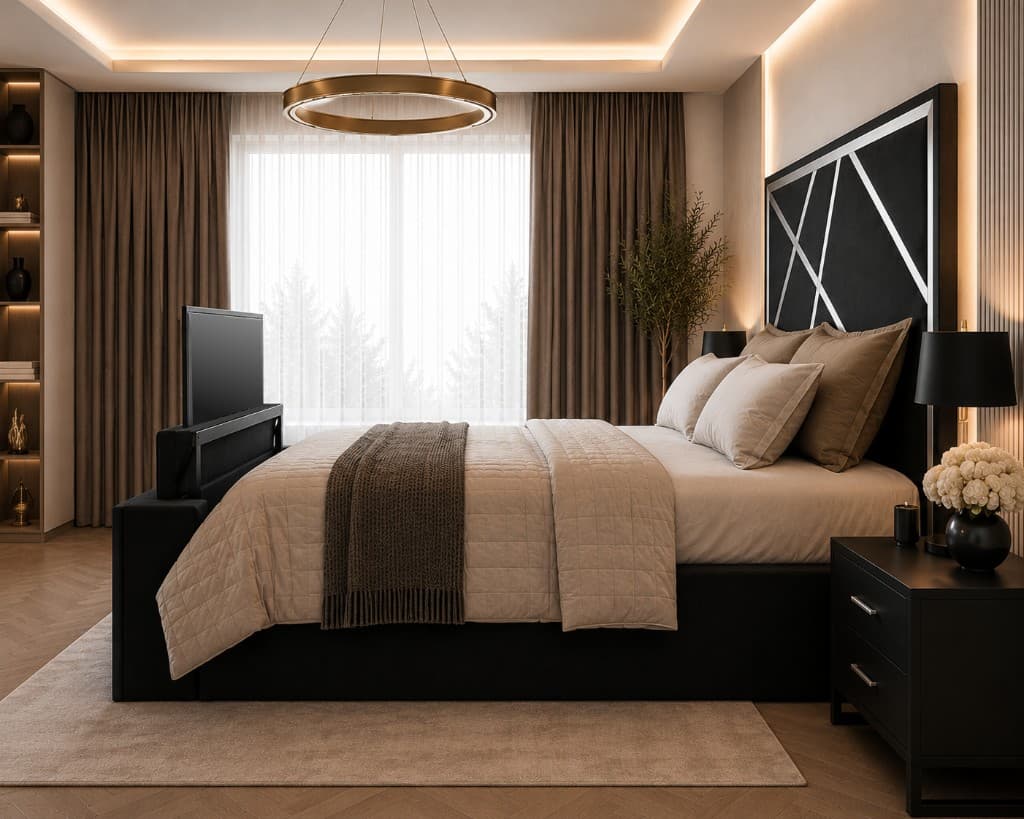Designer Iris Mirror TV Bed thumbnail 4