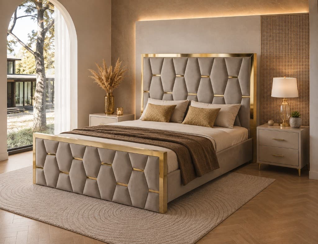 Designer Hexagon Bed thumbnail 5